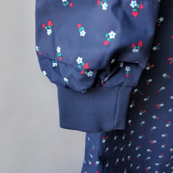 Women's Danefae Navy Blue Ditst Floral Print Danish Raincoat Waterproof - Picture 6 of 8